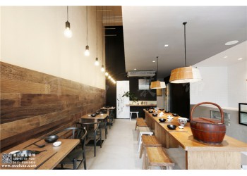 杭州蕭山區(qū)面館設(shè)計(jì)裝修公司，工裝設(shè)計(jì)裝修就選浙江國(guó)富裝飾