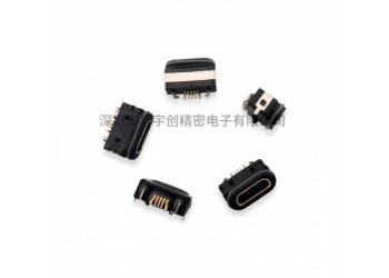 MICRO USB B口 5P帶防水膠圈