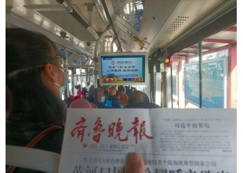 公交車移動電視廣告 濟南渠成公交車視頻廣告投放 候車廳廣告