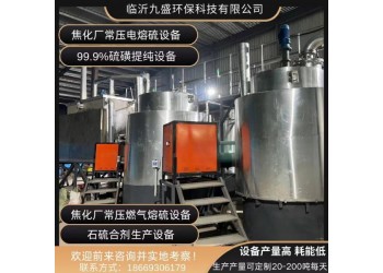 常壓燃?xì)馊哿蛟O(shè)備，常壓電熔硫設(shè)備，硫磺提純?cè)O(shè)備廠家
