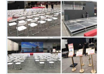 西安酒店會議活動物料搭建 桁架背景板酒店活動舞臺LED屏租賃