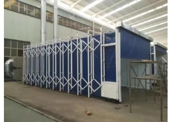 環(huán)保移動伸縮式噴漆房制造商